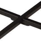 Tavolino da Salotto 54x54x35 cm Legno Massello Mango e Ferro