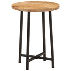Tavolino da Salotto 35x35x45 cm Legno Massello Mango e Ferro
