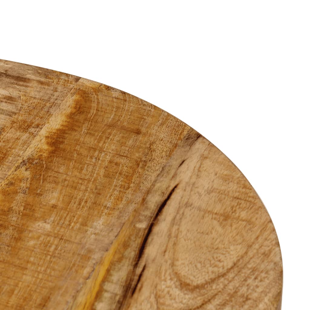 Tavolino da Salotto 35x35x45 cm Legno Massello Mango e Ferro