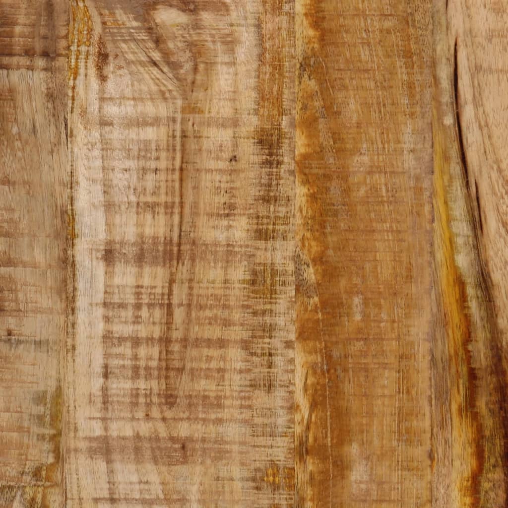 Tavolino da Salotto 35x35x45 cm Legno Massello Mango e Ferro