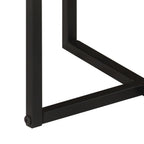 Tavolino Salotto 55x55x45cm in Legno Massello di Acacia e Ferro
