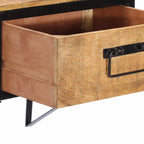 Comodino 40x35x40 cm in Legno Massello di Mango