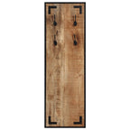 Appendiabiti 35x8x110 cm in Legno Massello Grezzo di Mango