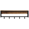 Appendiabiti 87x10x27 cm in Legno Massello Grezzo di Mango