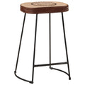 Sgabelli da Bar 2 pz Marrone Scuro 41x29x62 cm