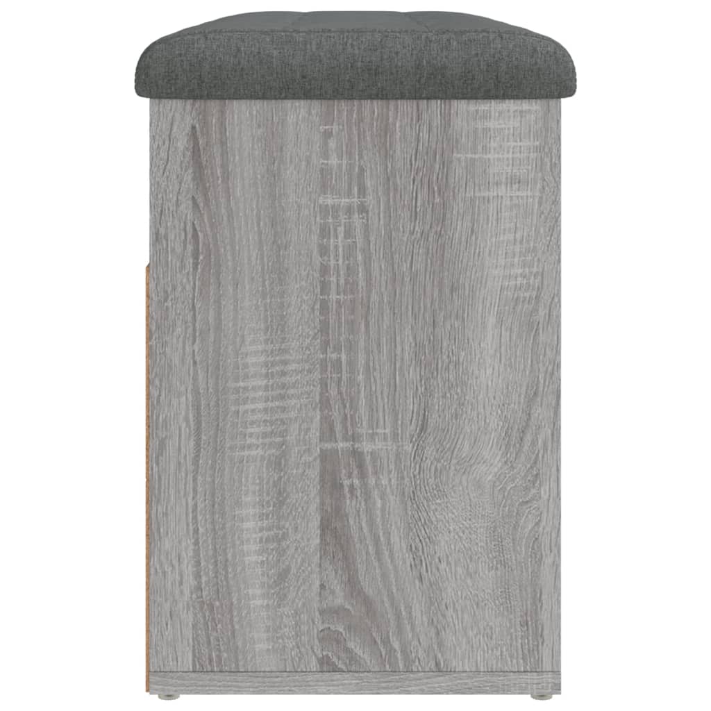 Panca Porta Scarpe Grigio Sonoma 82x32x45,5cm Legno Multistrato