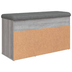Panca Porta Scarpe Grigio Sonoma 82x32x45,5cm Legno Multistrato