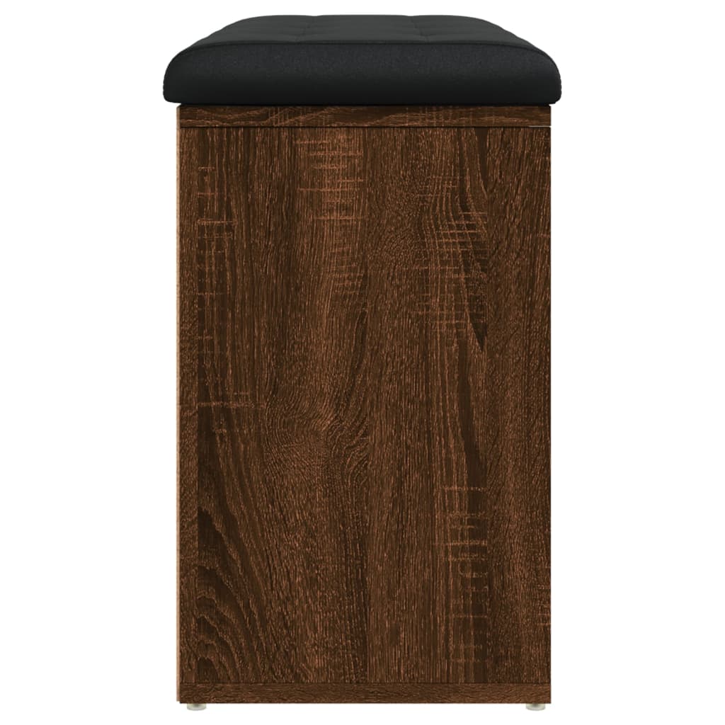 Panca Porta Scarpe Rovere Marrone 82x32x50cm Legno Multistrato