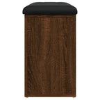 Panca Porta Scarpe Rovere Marrone 82x32x50cm Legno Multistrato