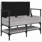 Panca Porta Scarpe Grigio Sonoma 85,5x42x57,5 cm