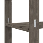 Scaffale a 5 Livelli Grigio 170x38x170 cm in Legno di Pino