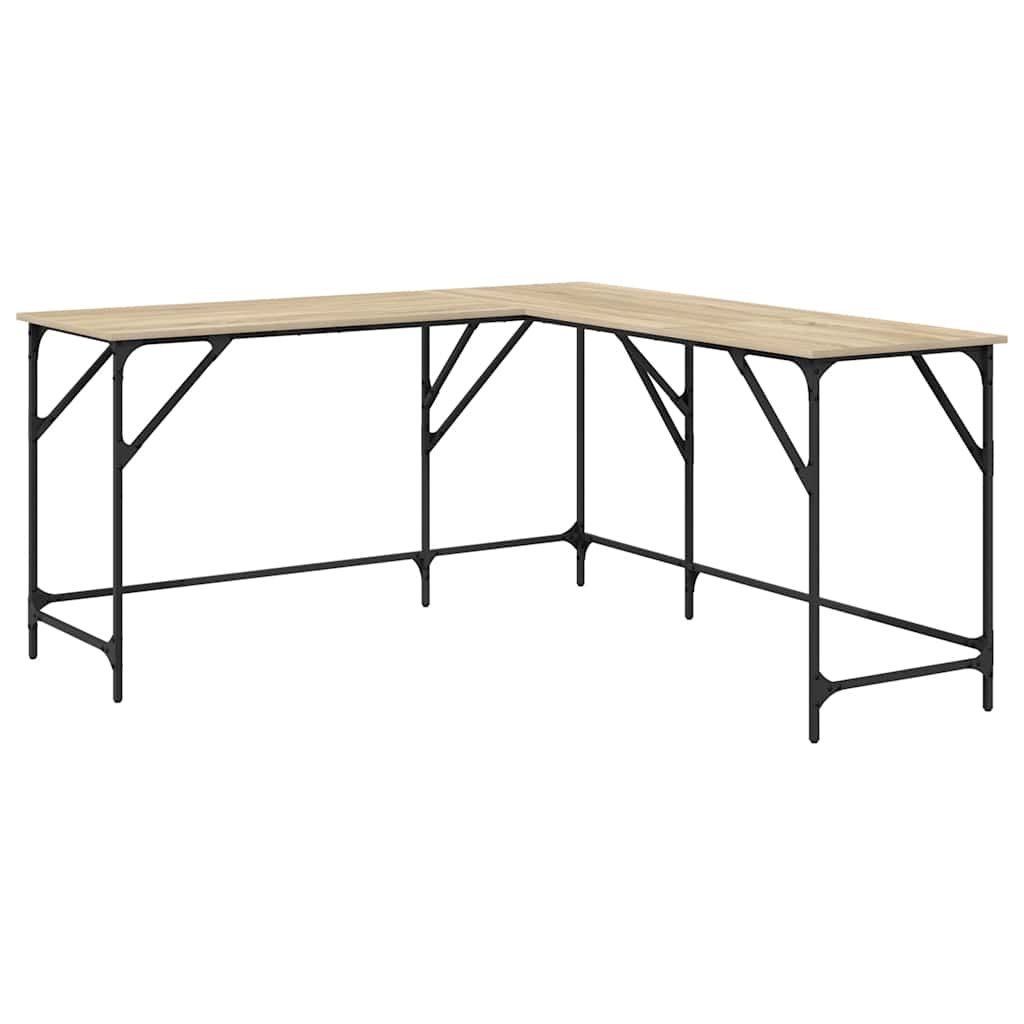 Scrivania Rovere Sonoma 149x149x75 cm in Legno Multistrato