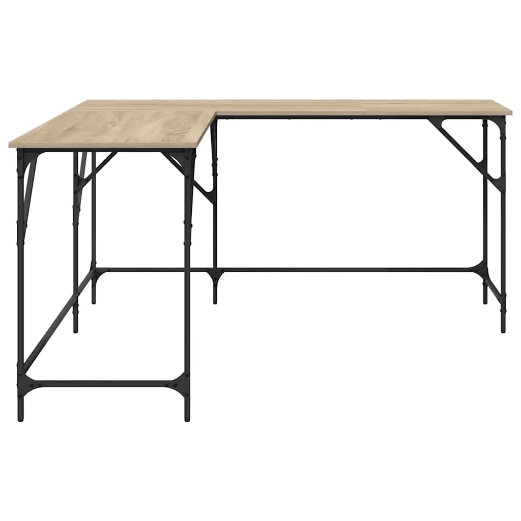 Scrivania Rovere Sonoma 149x149x75 cm in Legno Multistrato