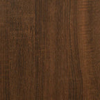 Scrivania Rovere Marrone 149x149x75 cm in Legno Multistrato