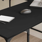 Scrivania Nera 139x139x75 cm in Legno Multistrato