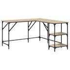 Scrivania Rovere Sonoma 139x139x75 cm in Legno Multistrato