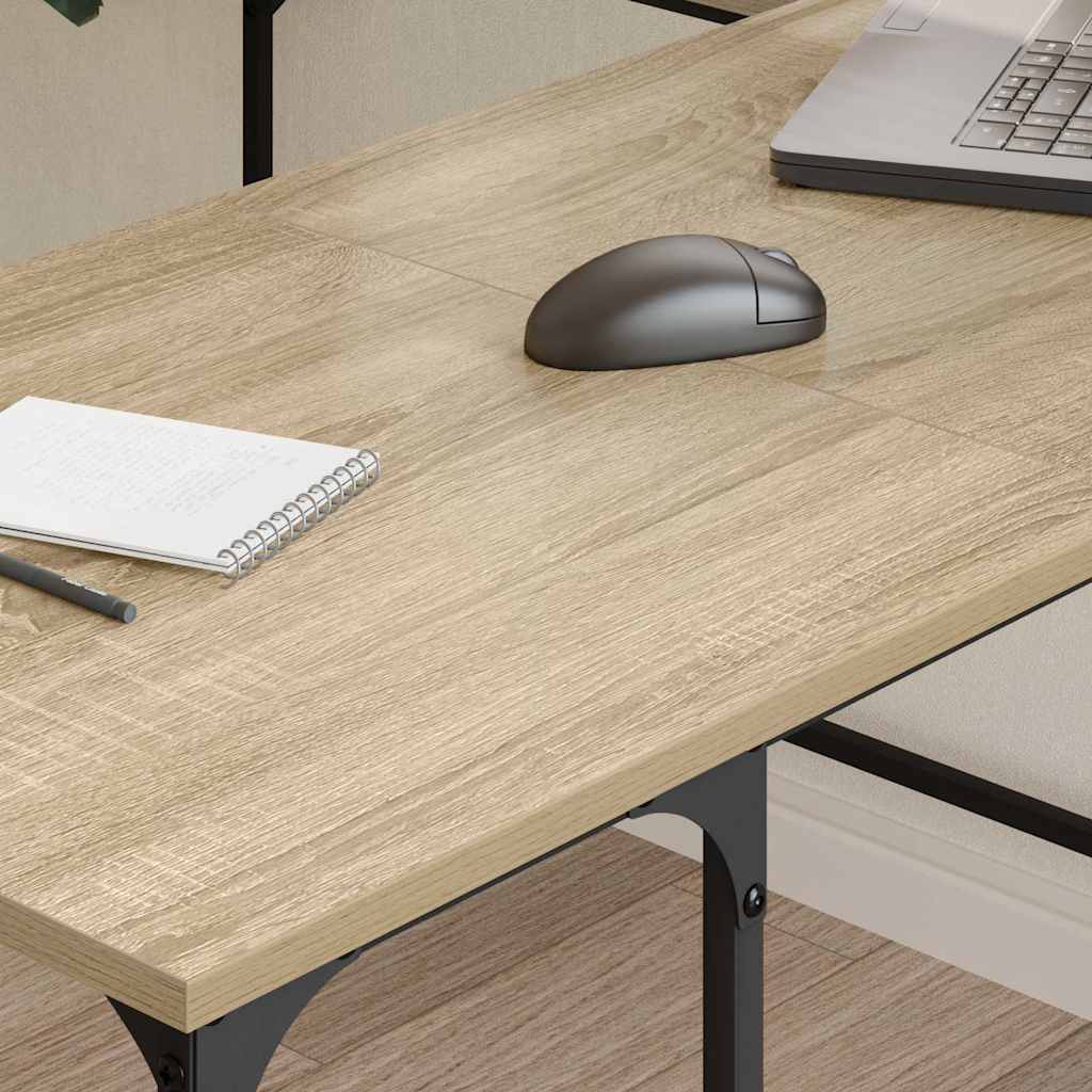 Scrivania Rovere Sonoma 139x139x75 cm in Legno Multistrato