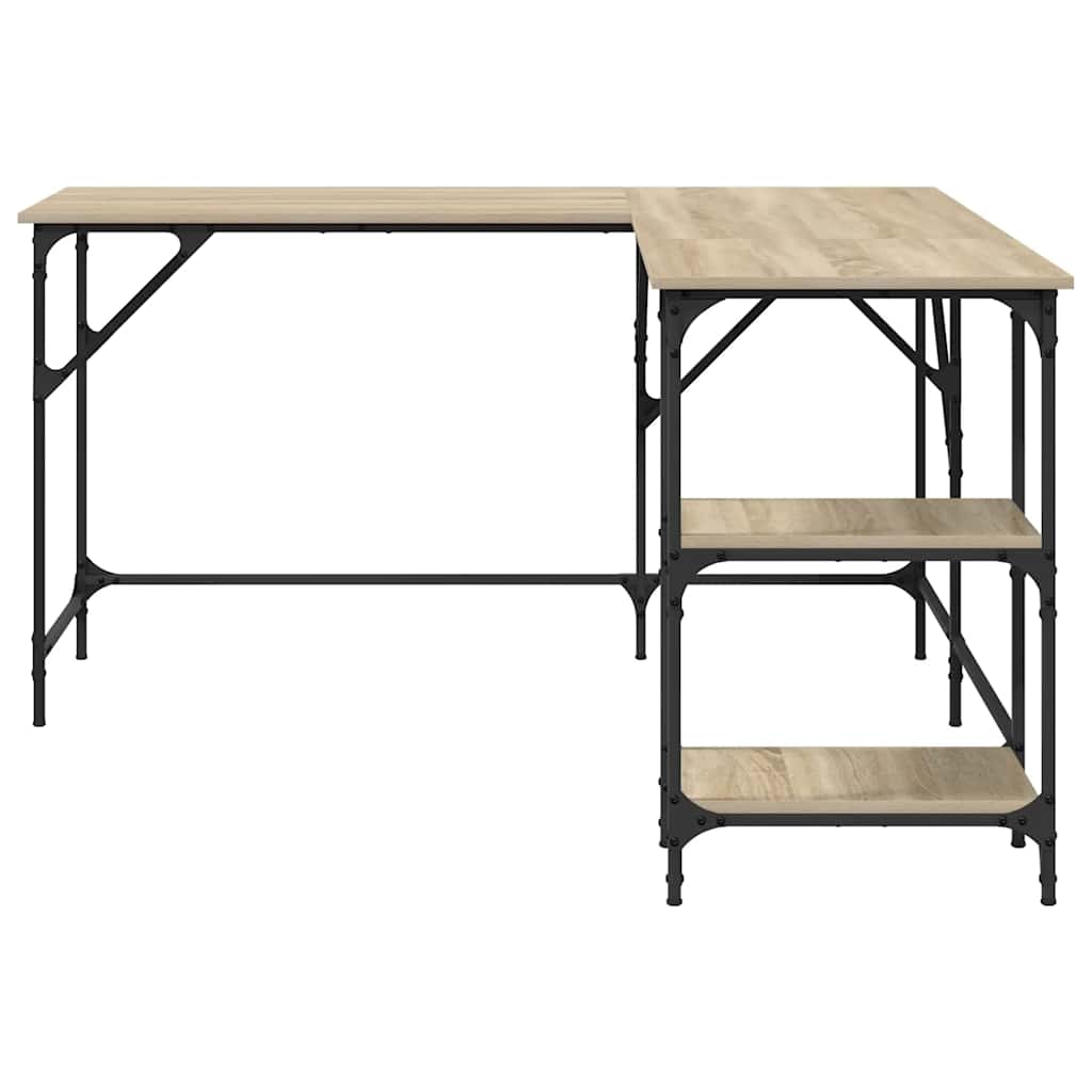Scrivania Rovere Sonoma 139x139x75 cm in Legno Multistrato