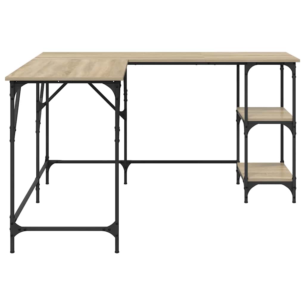 Scrivania Rovere Sonoma 139x139x75 cm in Legno Multistrato