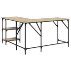 Scrivania Rovere Sonoma 139x139x75 cm in Legno Multistrato