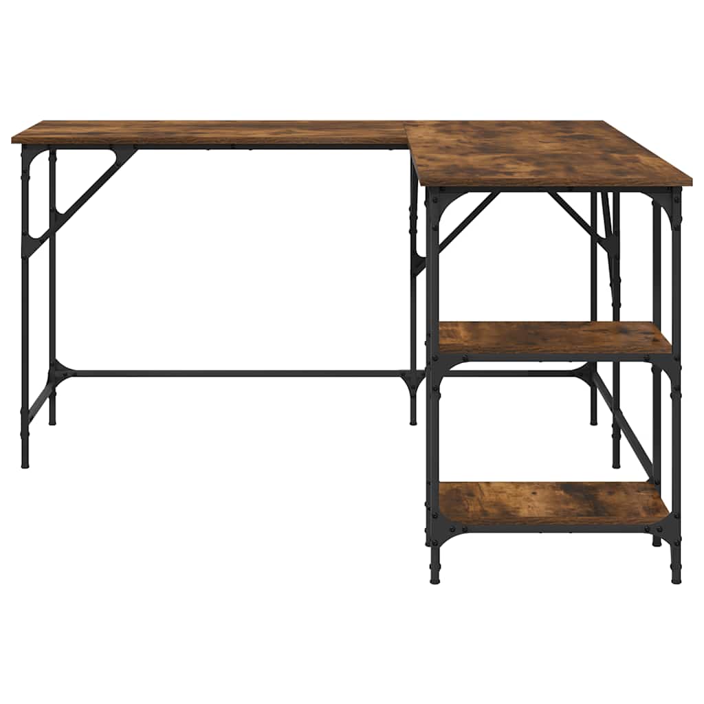 Scrivania Rovere Fumo 139x139x75 cm in Legno Multistrato