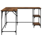 Scrivania Rovere Fumo 139x139x75 cm in Legno Multistrato