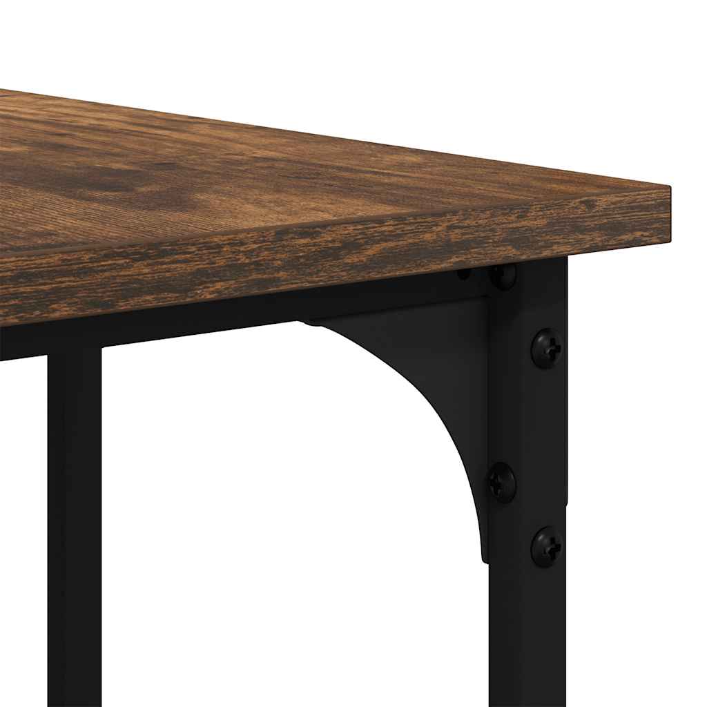 Scrivania Rovere Fumo 139x139x75 cm in Legno Multistrato