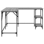 Scrivania Grigio Sonoma 139x139x75 cm in Legno Multistrato
