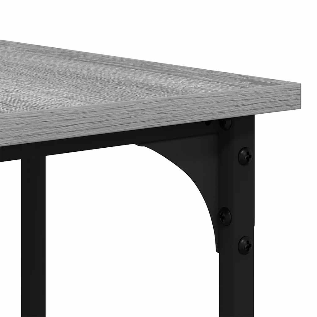 Scrivania Grigio Sonoma 139x139x75 cm in Legno Multistrato