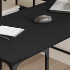 Scrivania Nera 139x139x75 cm in Legno Multistrato