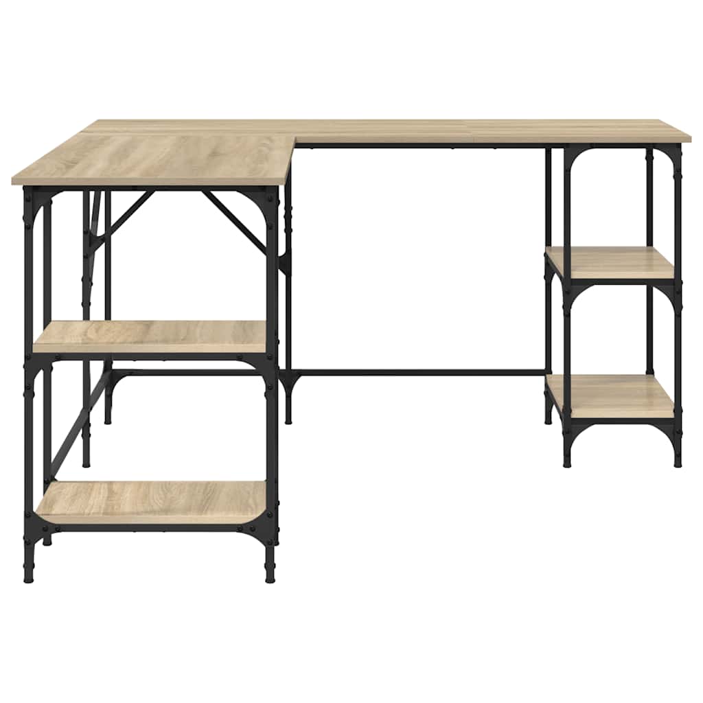 Scrivania Rovere Sonoma 139x139x75 cm in Legno Multistrato