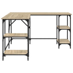 Scrivania Rovere Sonoma 139x139x75 cm in Legno Multistrato