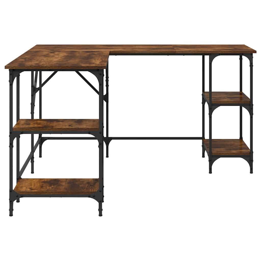 Scrivania Rovere Fumo 139x139x75 cm in Legno Multistrato