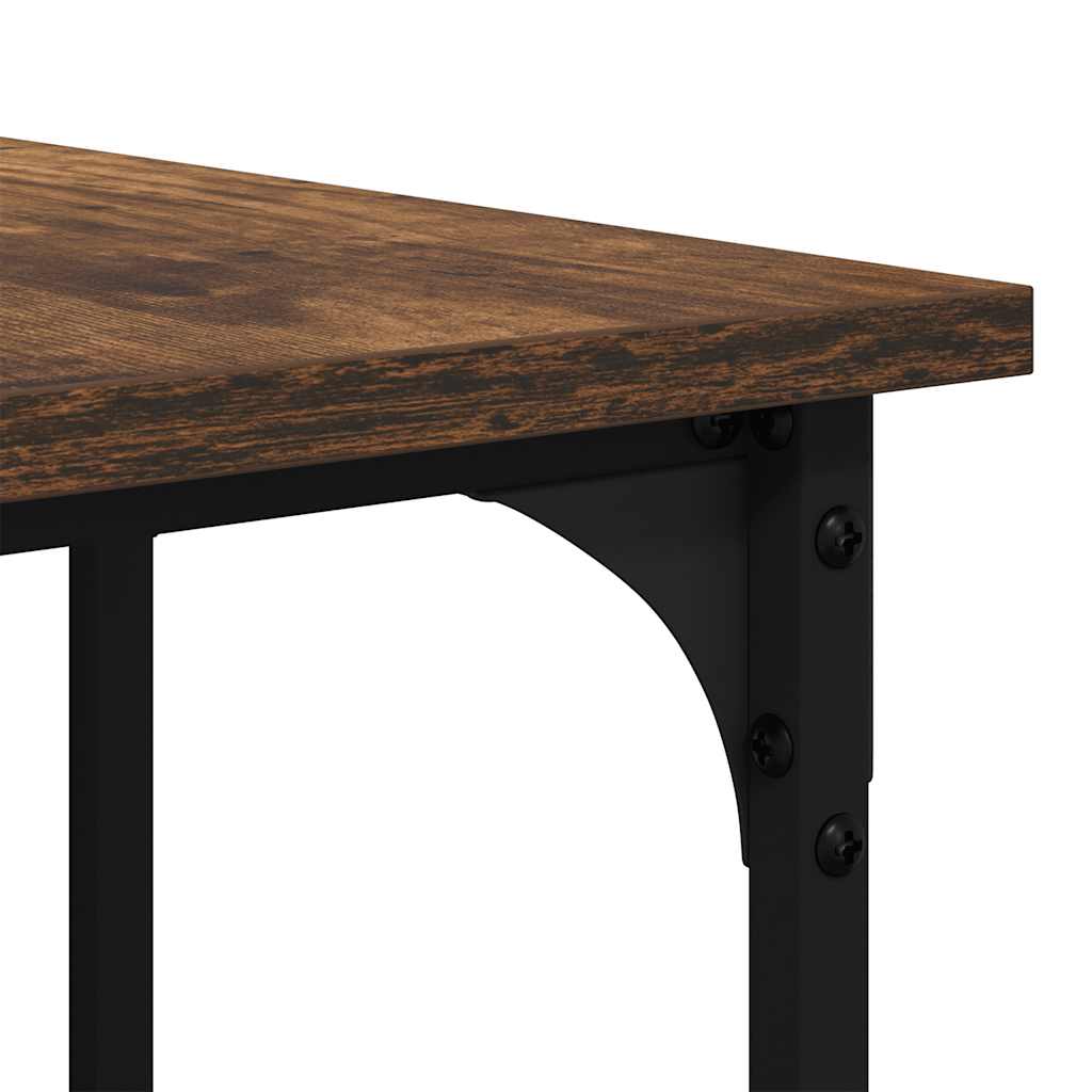 Scrivania Rovere Fumo 139x139x75 cm in Legno Multistrato