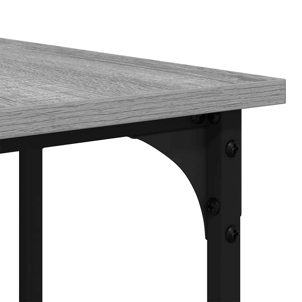 Scrivania Grigio Sonoma 139x139x75 cm in Legno Multistrato