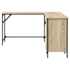 Scrivania Rovere Sonoma 141x141x75 cm in Legno Multistrato