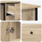 Scrivania Rovere Sonoma 141x141x75 cm in Legno Multistrato