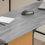 Scrivania Grigio Sonoma 141x141x75 cm in Legno Multistrato