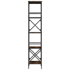 Libreria Rovere Fumo 5 Ripiani 59x35x171 cm Legno Multistrato