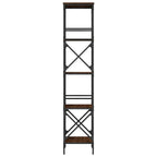 Libreria Rovere Marrone 5 Ripiani 59x35x171cm Legno Multistrato