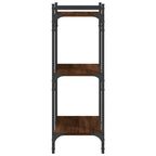 Libreria 3 Ripiani Rovere Marrone 60x30x86 cm Legno Multistrato