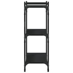 Libreria a 3 Ripiani Nera 80x30x86 cm in Legno Multistrato