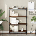 Libreria 4 Ripiani Rovere Marrone 80x30x120cm Legno Multistrato