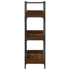 Libreria 3Ripiani Rovere Marrone 100x33x108,5 Legno Multistrato