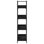 Libreria a 4 Ripiani Nera 100x33x145,5 cm in Legno Multistrato