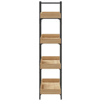 Libreria 4 Ripiani Rovere Sonoma 100x33x145,5 Legno Multistrato