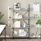 Libreria 4 Ripiani Grigio Sonoma 100x33x145,5 Legno Multistrato