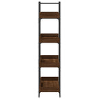 Libreria 4Ripiani Rovere Marrone 100x33x145,5 Legno Multistrato