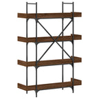 Libreria 4Ripiani Rovere Marrone 100x33x145,5 Legno Multistrato