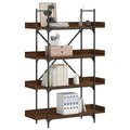 Libreria 4Ripiani Rovere Marrone 100x33x145,5 Legno Multistrato